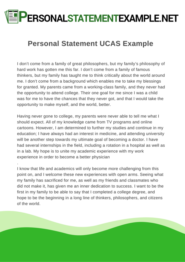 examples of economics ucas personal statement