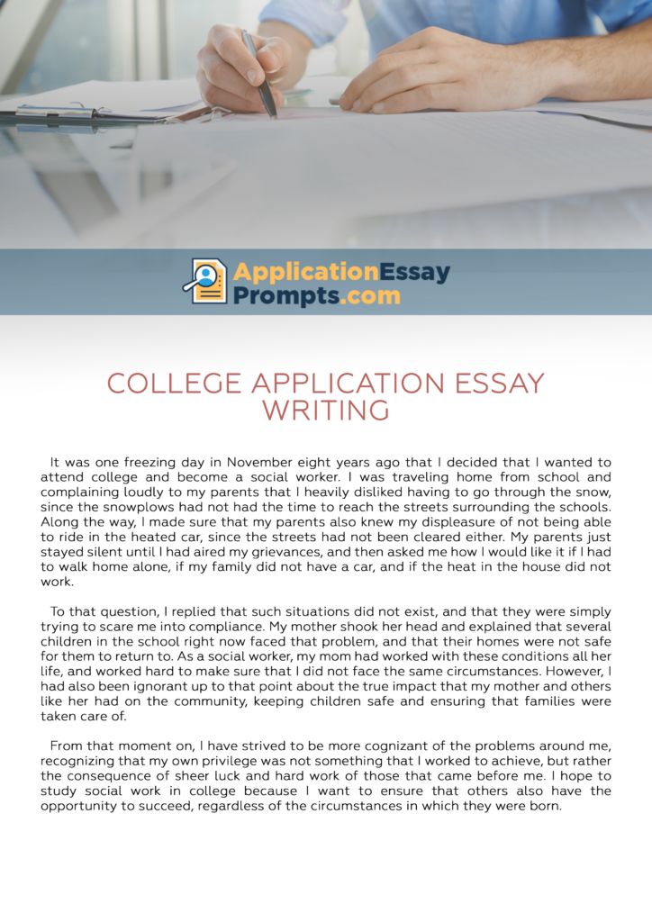 help on writing college application essay